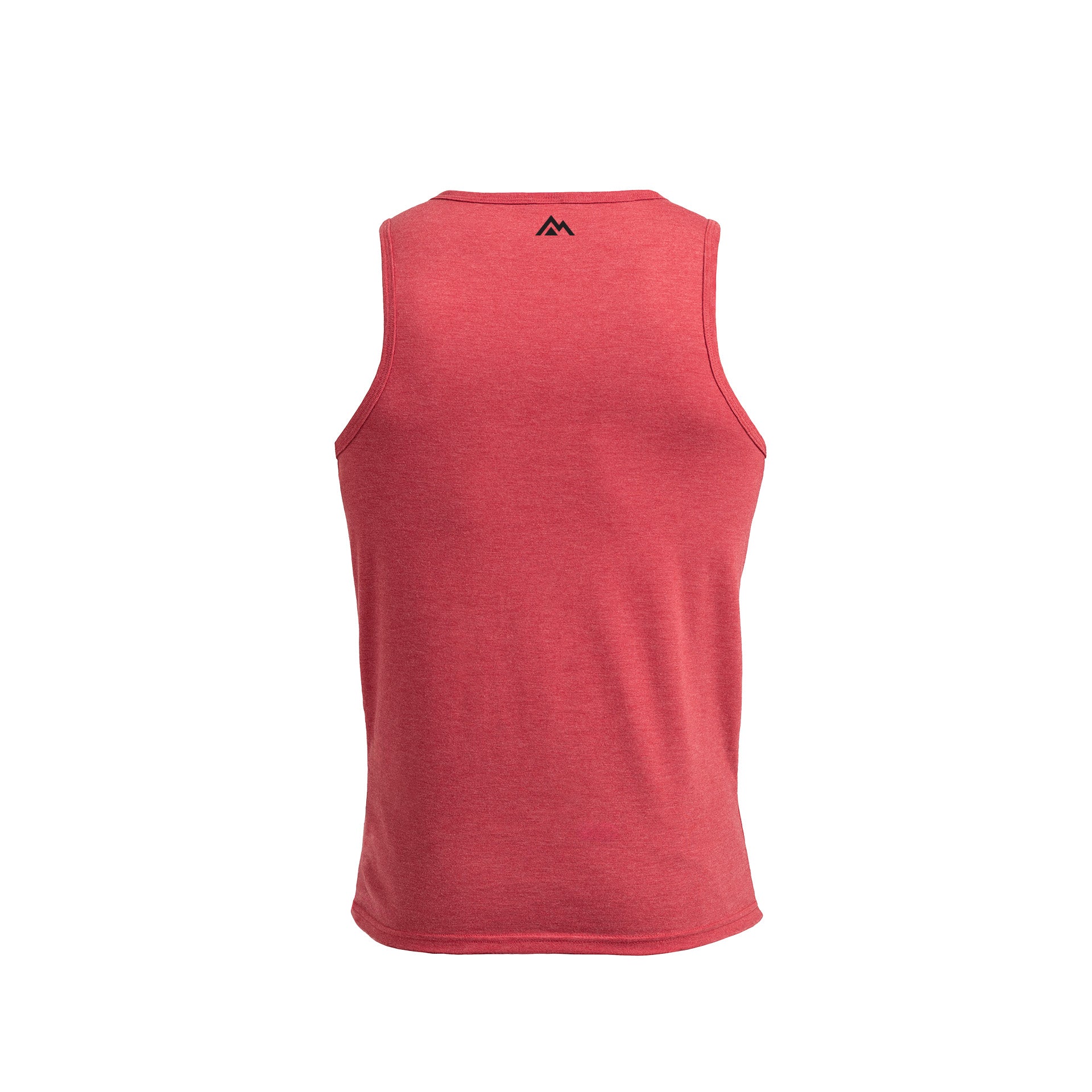 Men's Daily Driver Tri-Blend Tank in Heather Red - Back