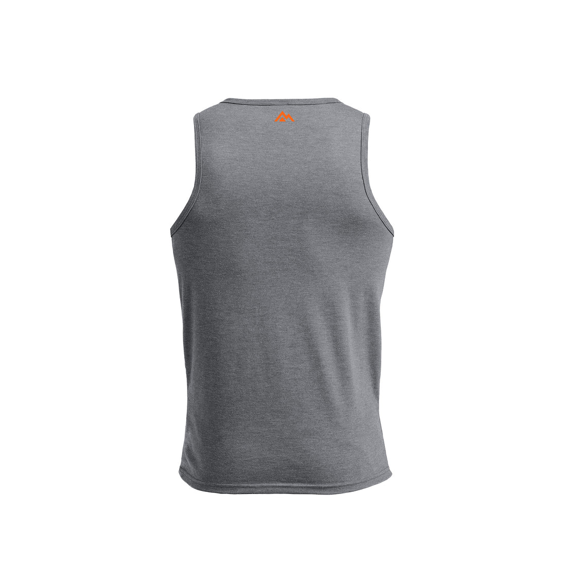 The REP Fitness Men's Rise Tri-Blend Tank in Heather Aluminum/Blue back