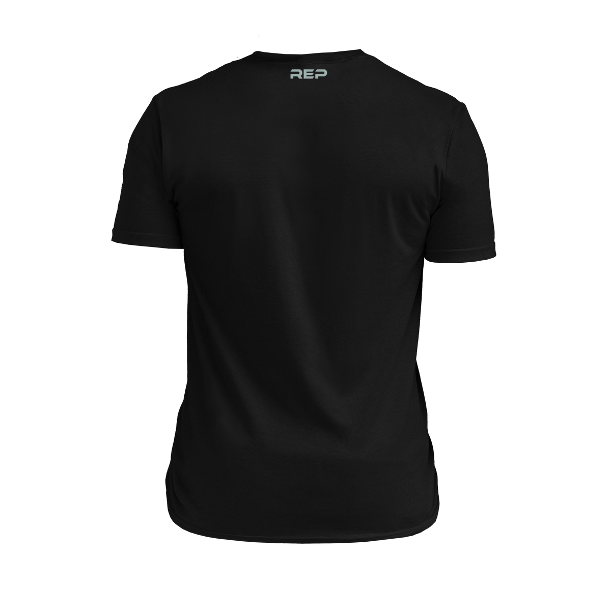 The REP Fitness Summit Tri-Blend Crew T-Shirt in Heather Black/Green back