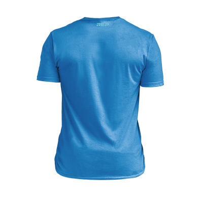 The REP Fitness Summit Tri-Blend Crew T-Shirt in Heather Royal Blue back
