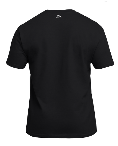 The REP Fitness Men's Bulk Up Heavyweight Crew T-Shirt in Black/White back