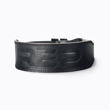 Black REP Leather Olympic Lifting Belt