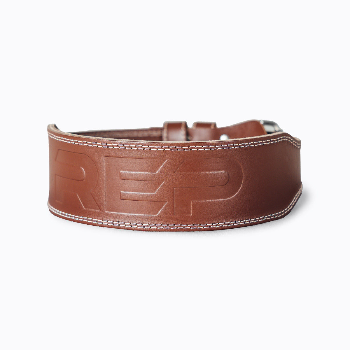 Brown REP Leather Olympic Lifting Belt