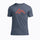 heather navy/red