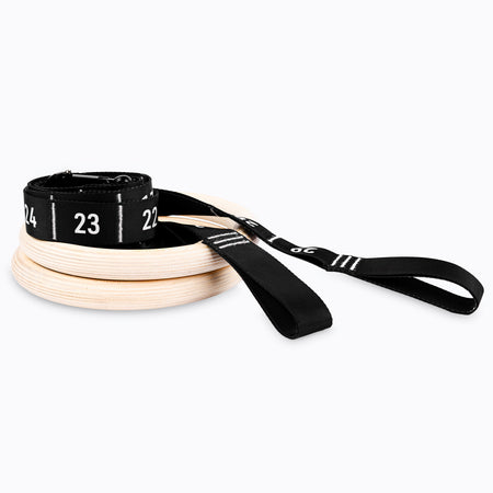 Competition Gymnastic Straps and Wood Rings - 