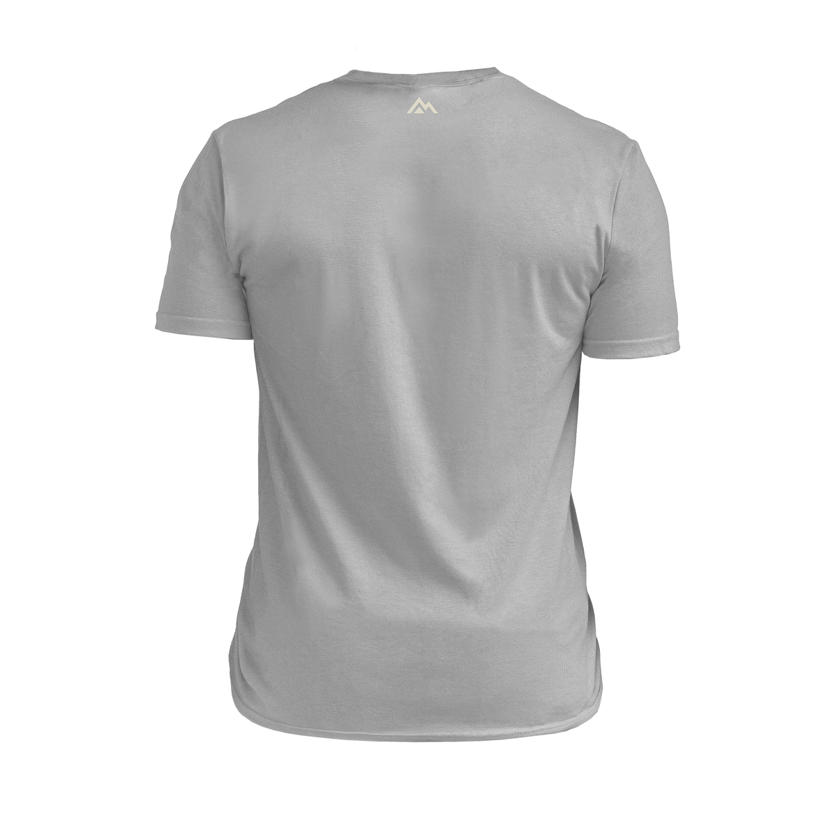 The REP Fitness Men's Daily Driver 2.0 USA Tri-Blend Crew T-Shirt in Heather Gray/White back