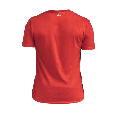 The REP Fitness Men's Daily Driver 2.0 USA Tri-Blend Crew T-Shirt in Heather Red/White back