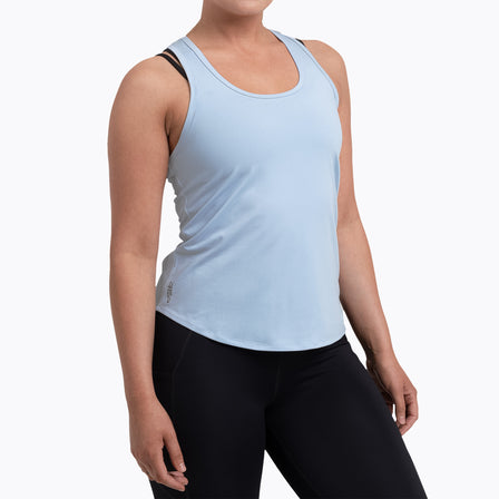 Athlete wearing a periwinkle REP Women’s Clio Tank Top.