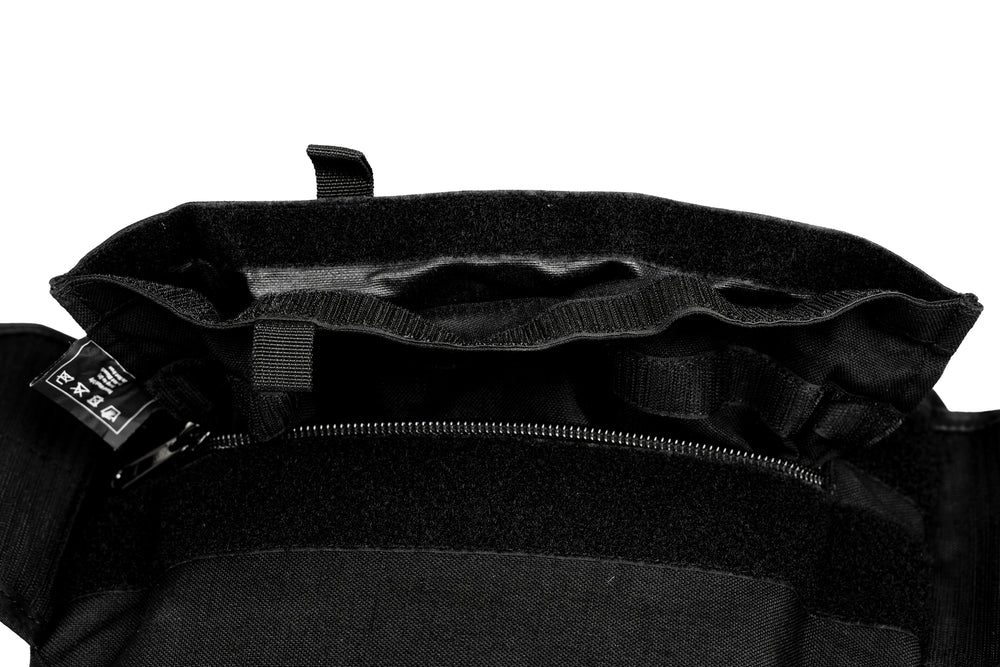Close-up of hook and loop closure