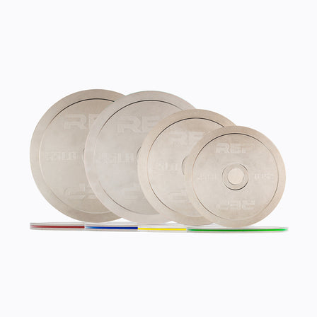 320lb set of Rep Fitness Calibrated Steel Plates