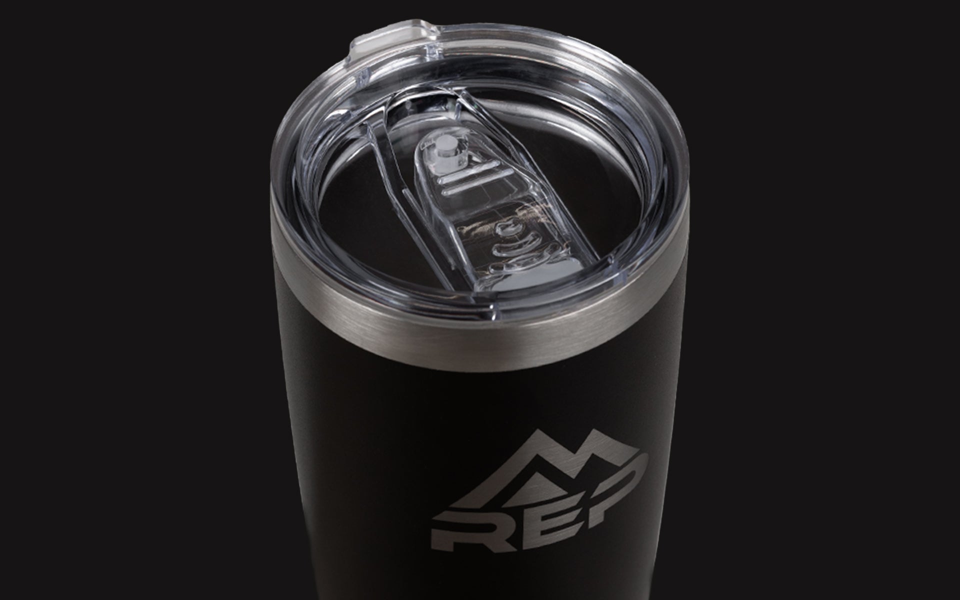 REP Tumbler with clear polycarbonate lid
