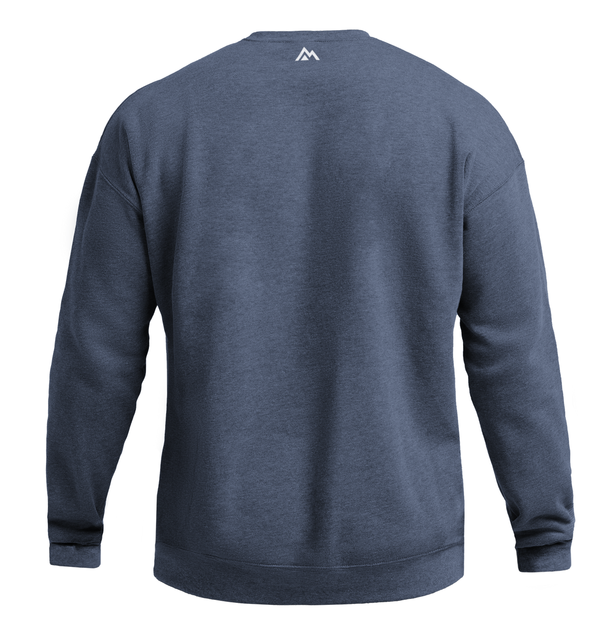 The REP Fitness Unisex Daily Driver Crewneck Sweatshirt in Heather Navy/White back