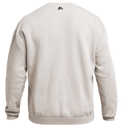 The REP Fitness Unisex Daily Driver Crewneck Sweatshirt in Dust/Black back