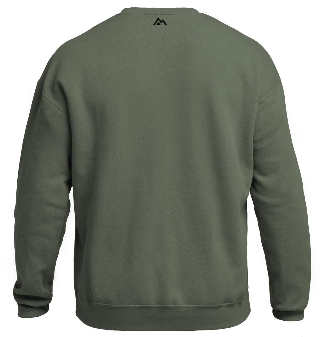 The REP Fitness Unisex Daily Driver Crewneck Sweatshirt in Olive/Black back