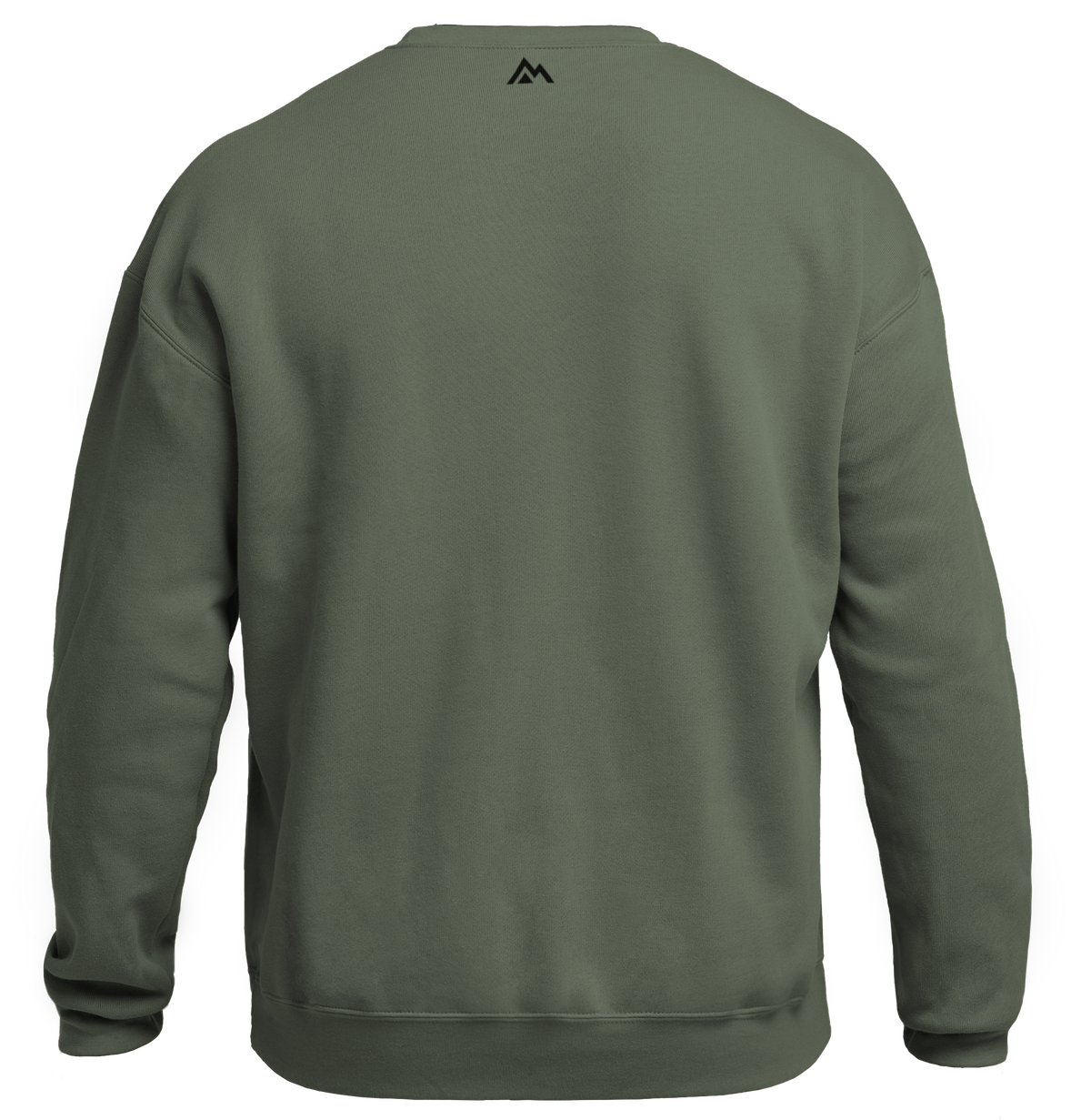 The REP Fitness Unisex Daily Driver Crewneck Sweatshirt in Olive/Black back