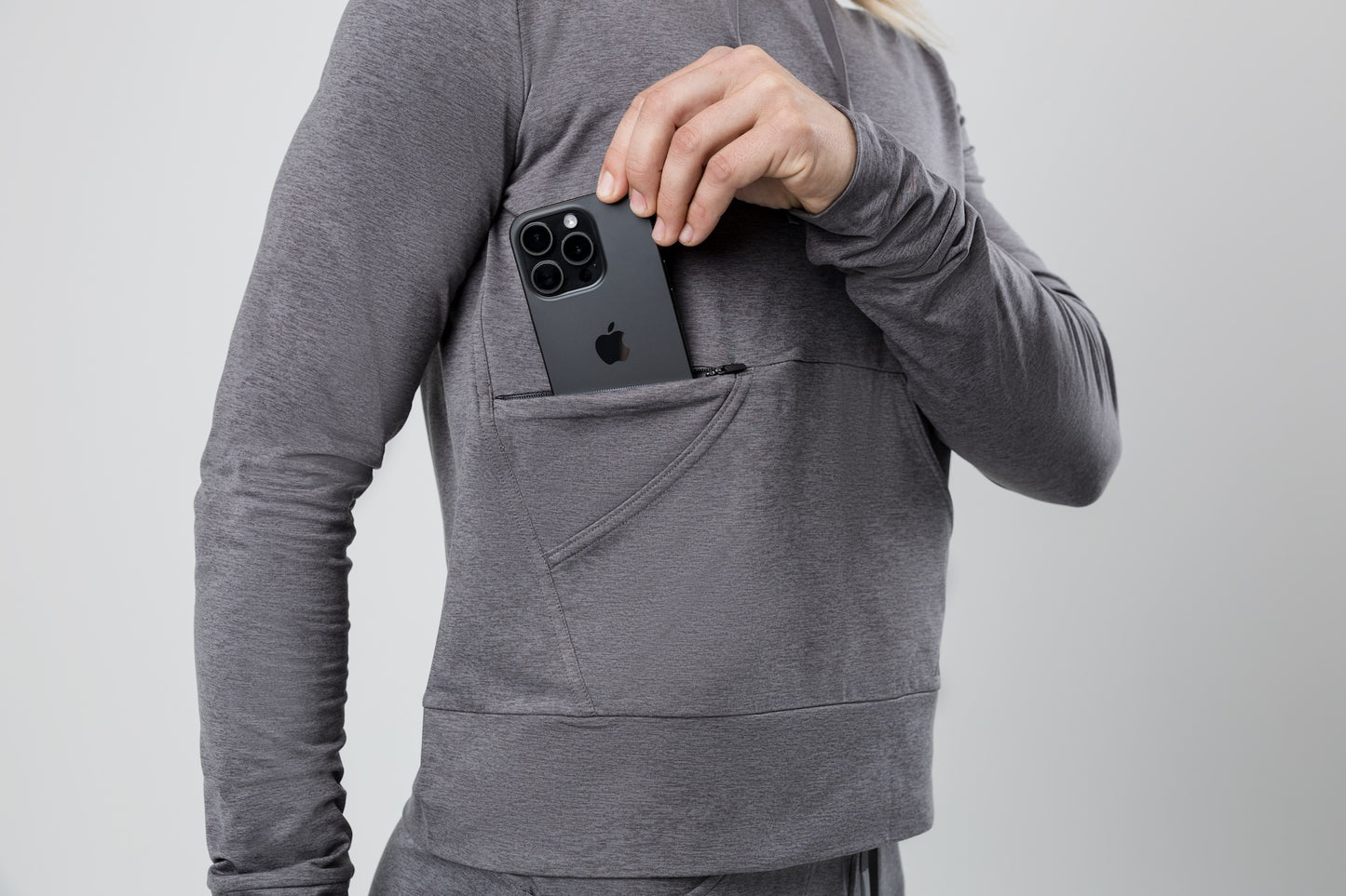 Women's Vellus Hoodie in Heather Cool Gray