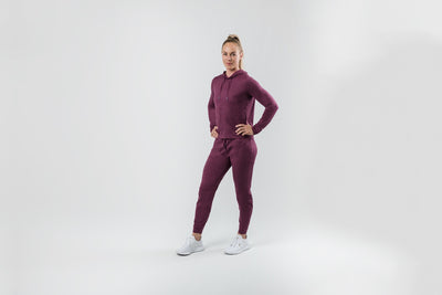 Women's Vellus Hoodie in Heather Wine