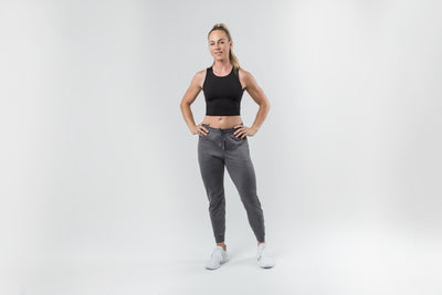 Women's Vellus Jogger in Heather Cool Gray