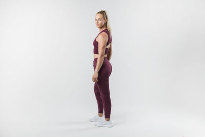 Women's Vellus Jogger in Heather Wine