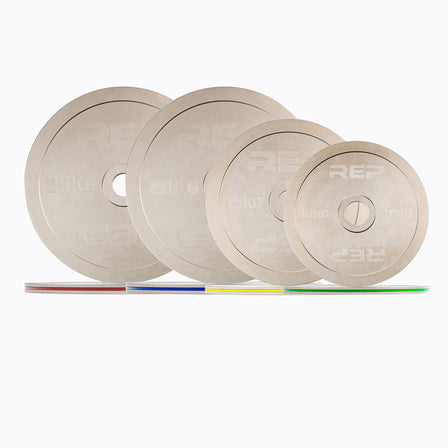 140kg set of Rep Fitness Calibrated Steel Plates