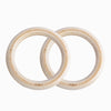 Studio-shot of the 1.25inch REP Competition Gymnastic Wood Rings