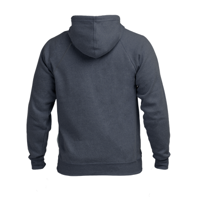 The REP Fitness Unisex Zip Hoodie in Heather Navy/Silver back