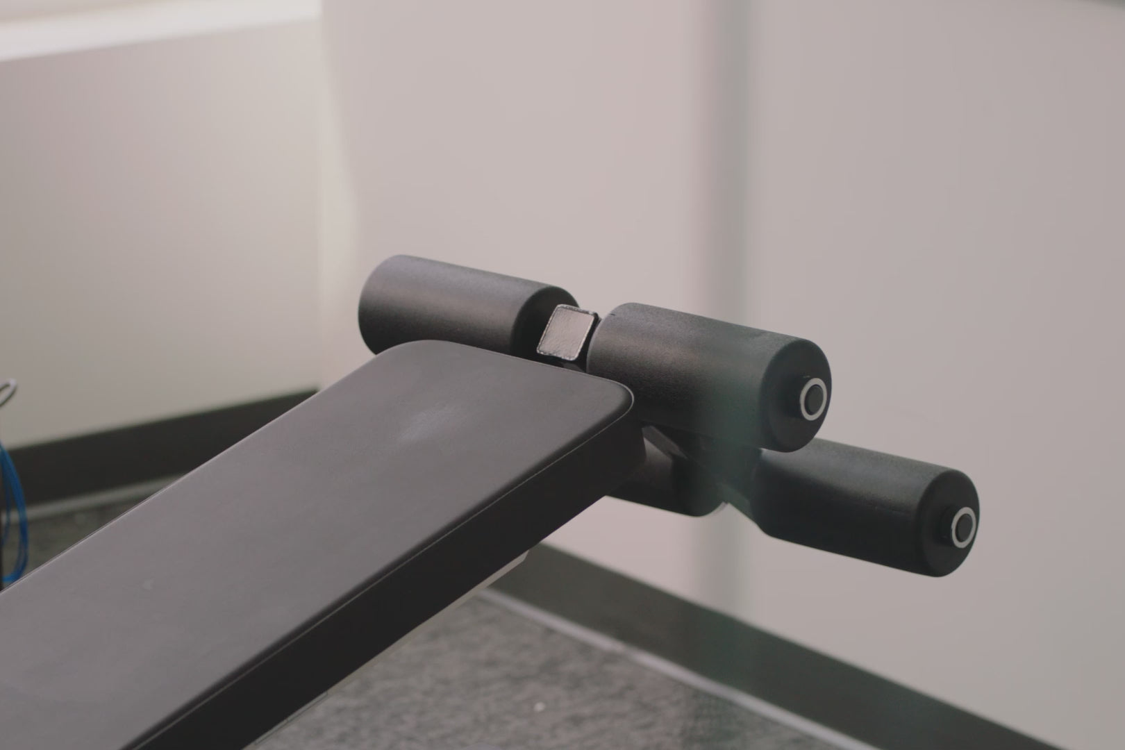 Short video of an athlete working out in a small office using the Minimalist Gym Package