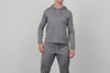 A video of an athlete wearing the Women's Vellus Hoodie in Heather Cool Gray, Heather Black, Heather Wine