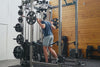 Athlete working out in the silver Men’s Motus Shorts
