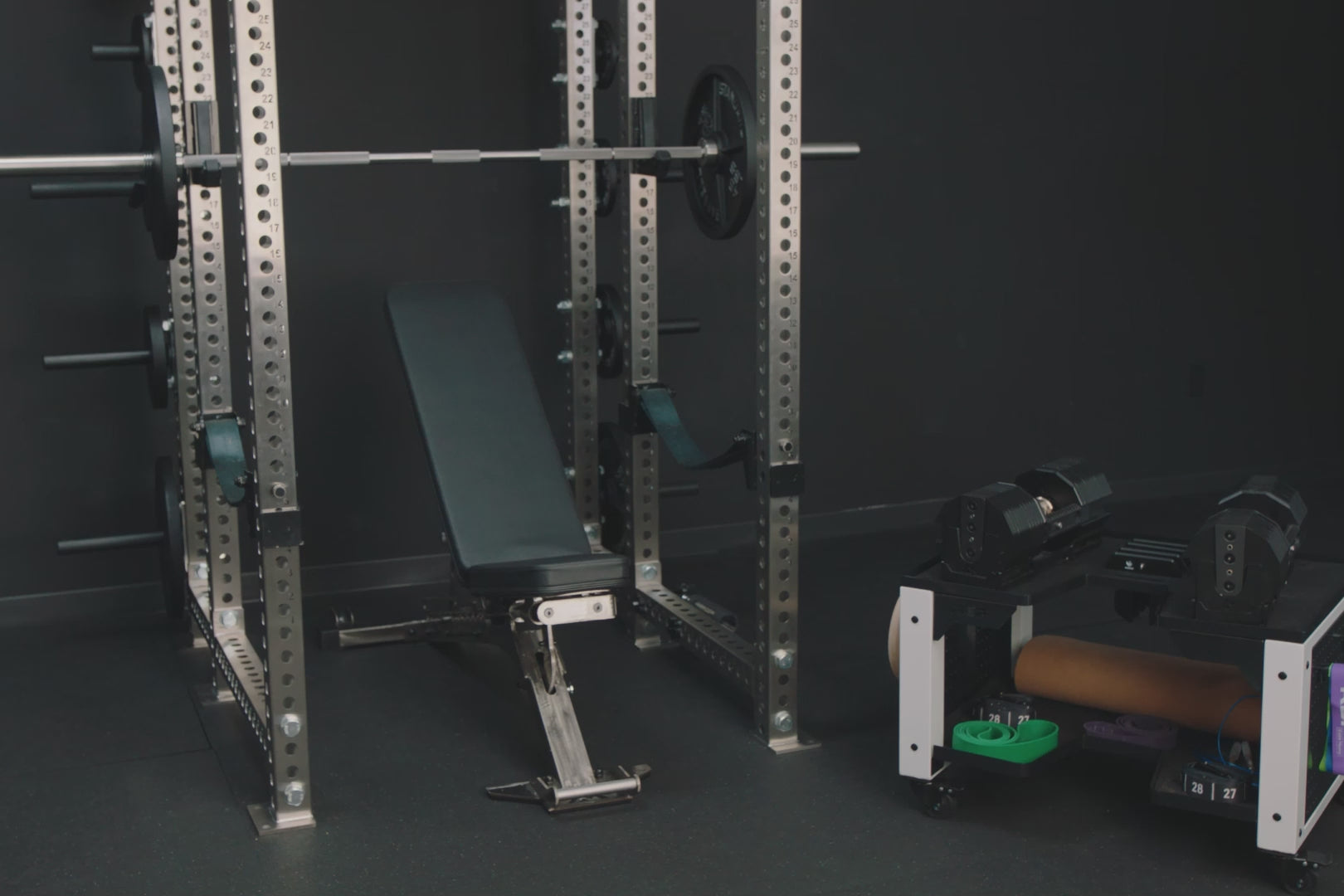 A short video of athletes working out with the Home Gym Essentials Package equipment