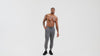 Video of an athlete doing standing quad stretches in the Grey Men's Attis Jogger