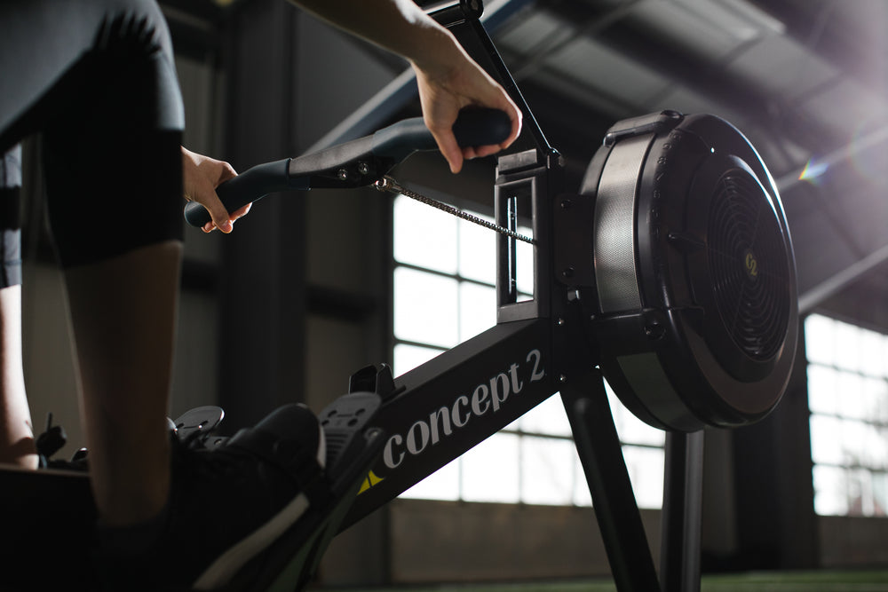 Concept2 Row Erg Close Up of Ergonomic Handles