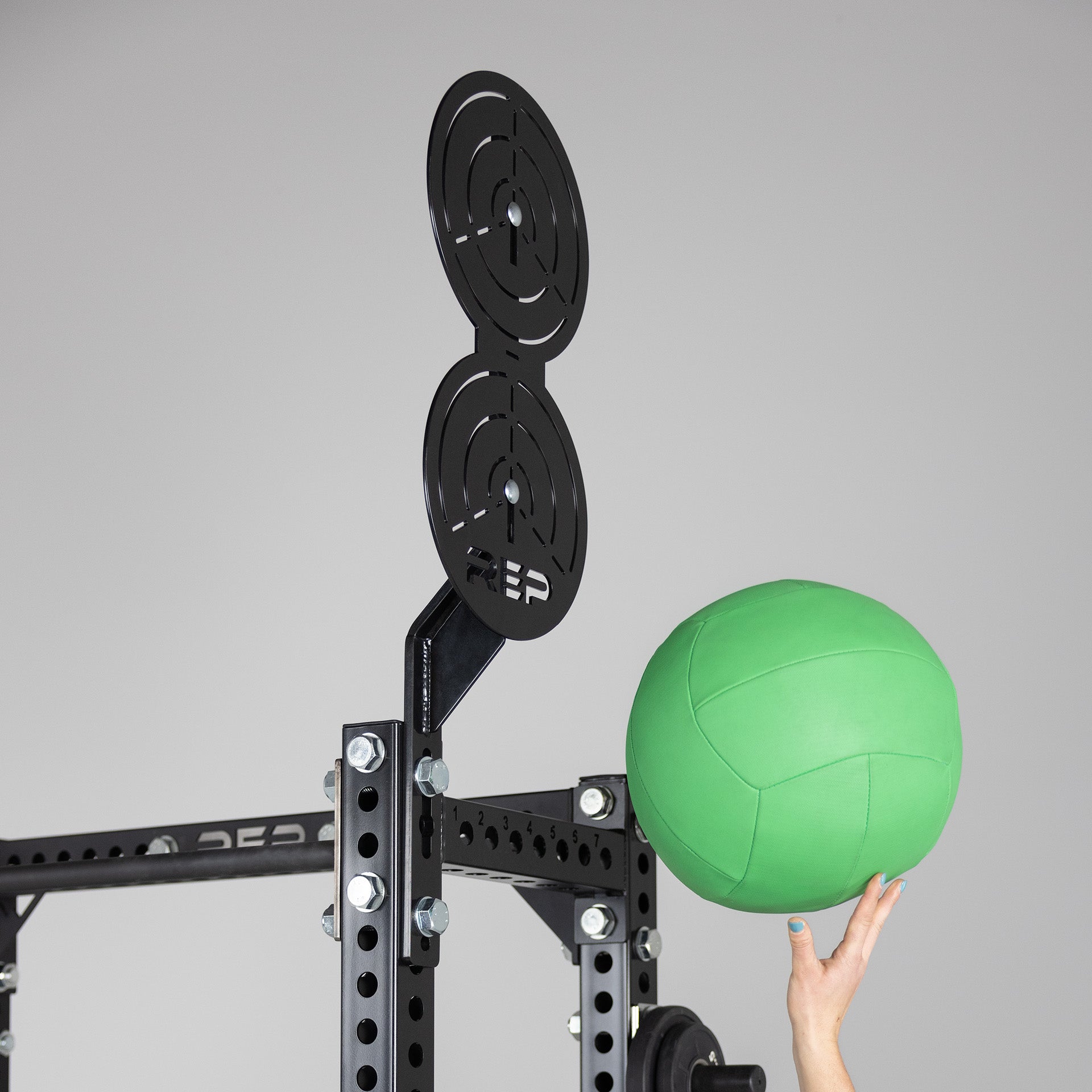 Wall Ball Target on the Apollo Half Rack (In Use)