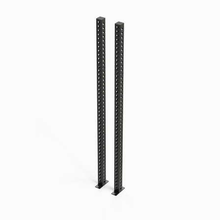 Omni Dual-Sided Rack Uprights 93" Metallic Black Pair