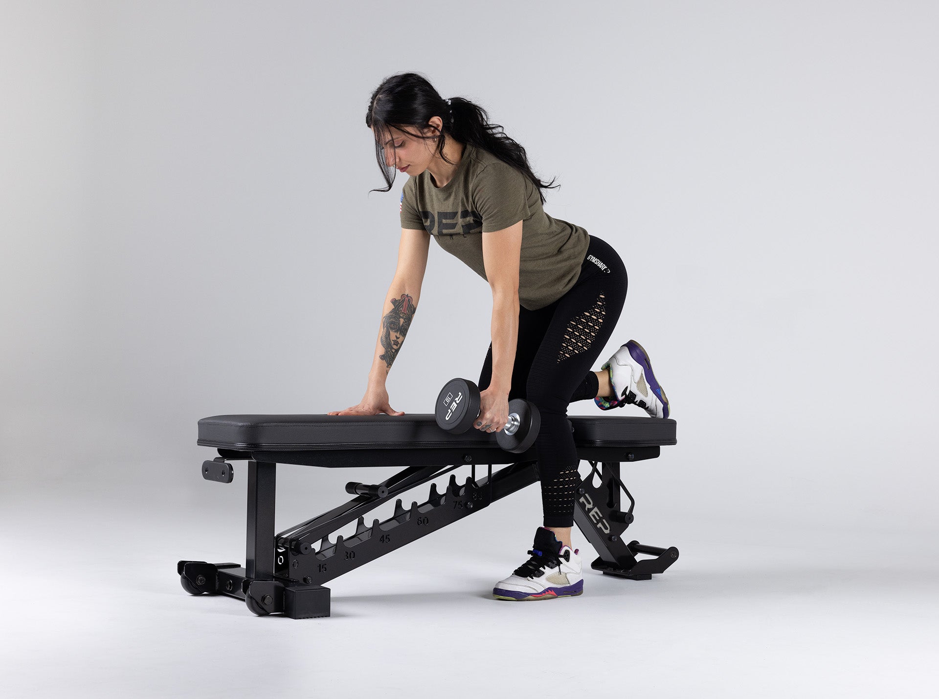 Weight Adjustable AB-4100 Bench REP | Fitness