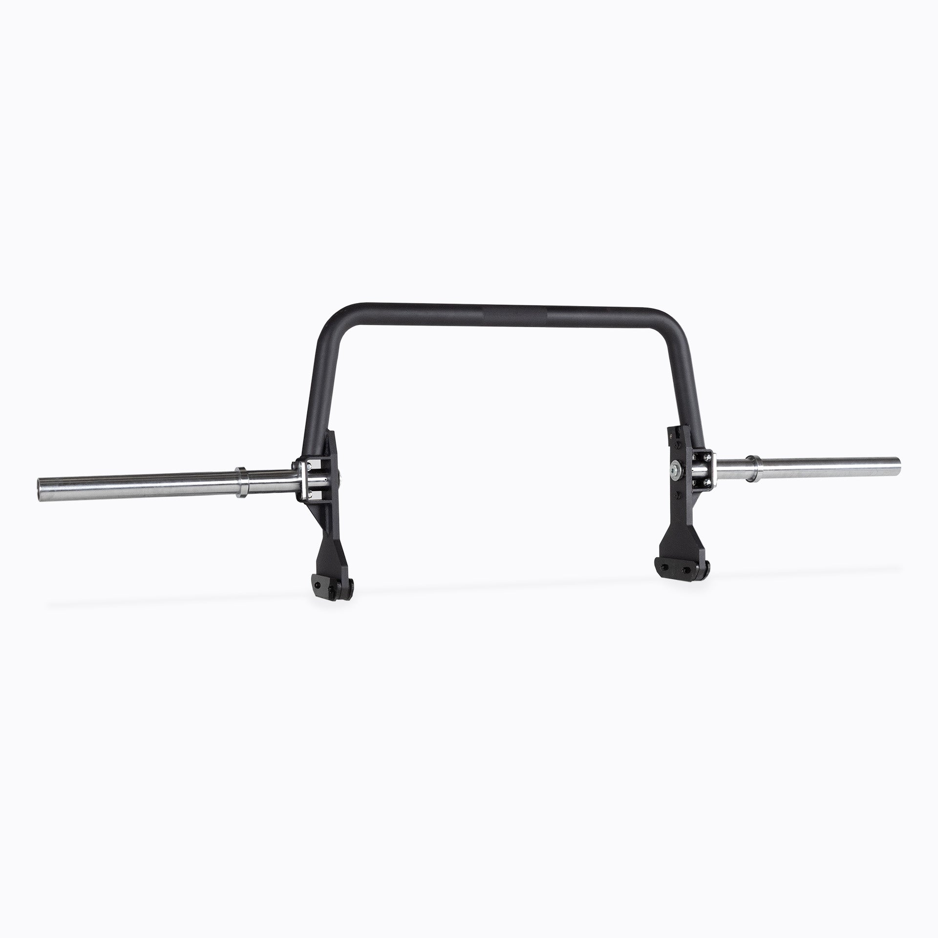 Open Trap Bar Frame standing vertically on it's integrated deadlift jack.