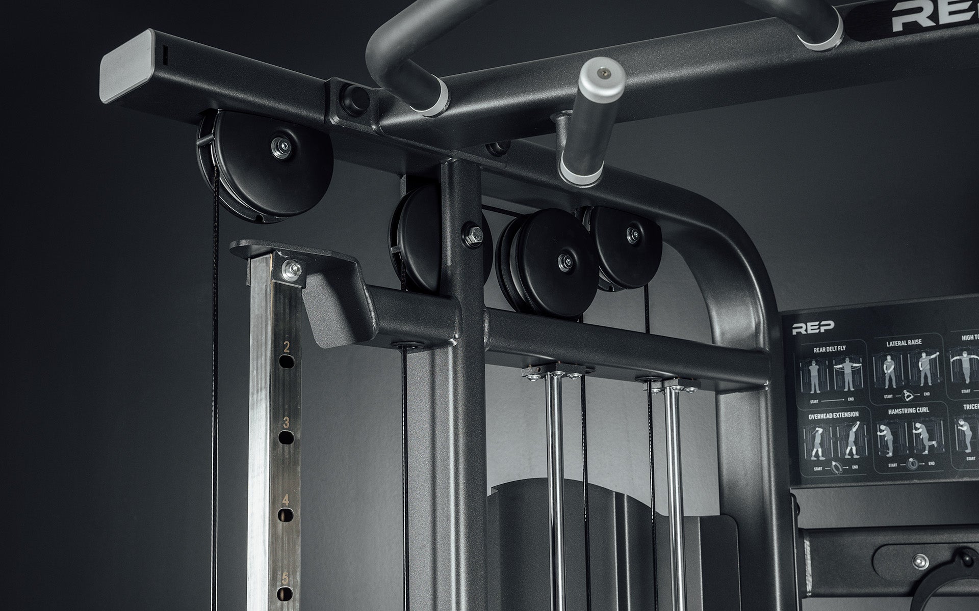 FT-5000 2.0 Functional Trainer Close Up of Pulleys