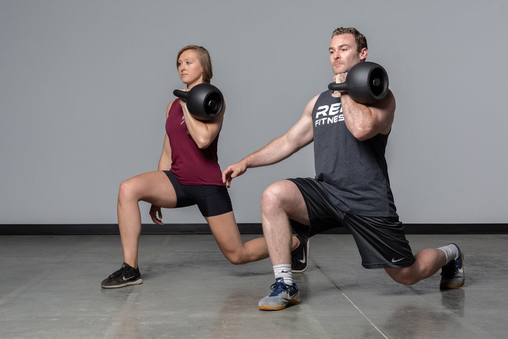 Exercising with the adjustable kettlebell