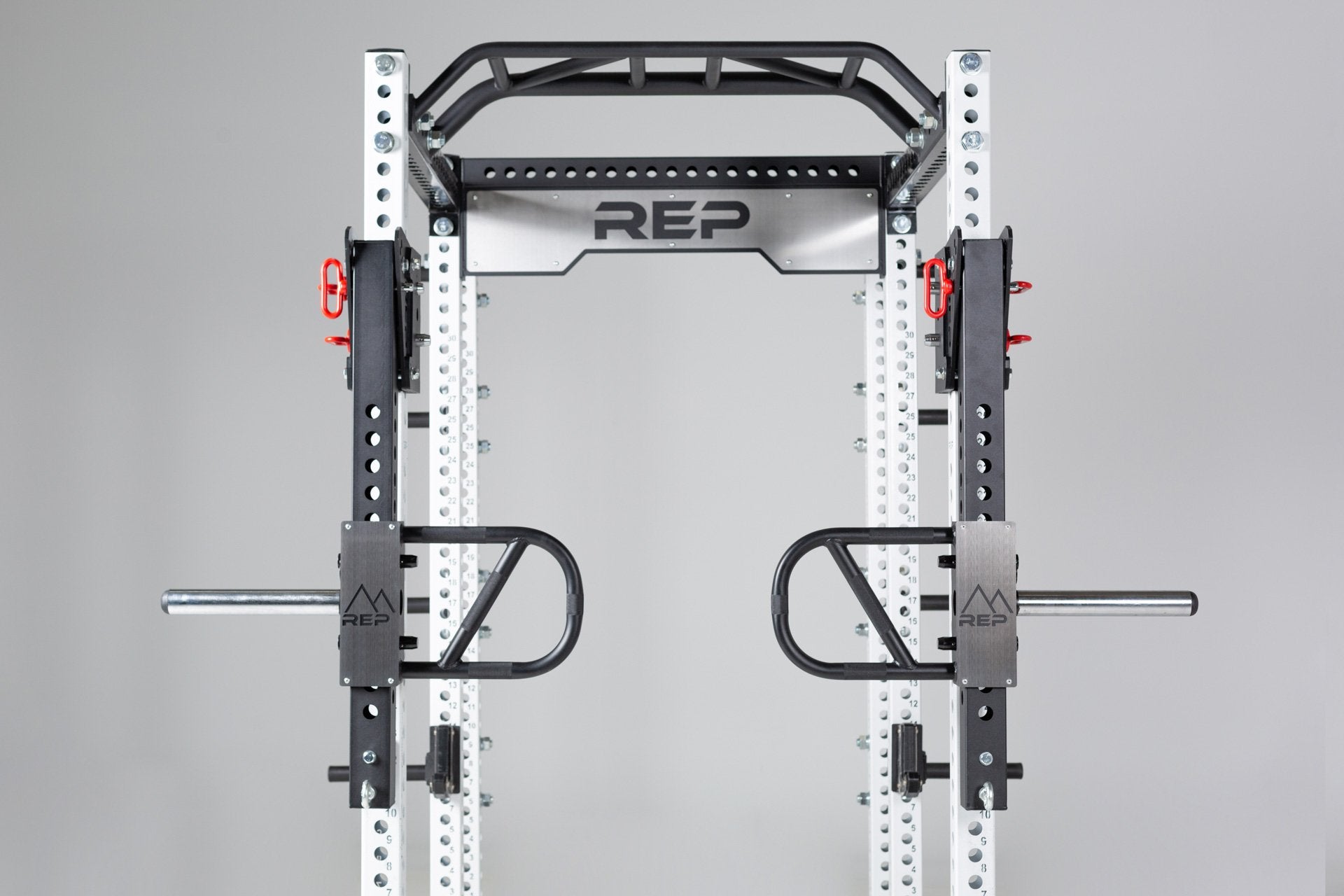 Iso Arms Front View on PR-5000 Power Rack