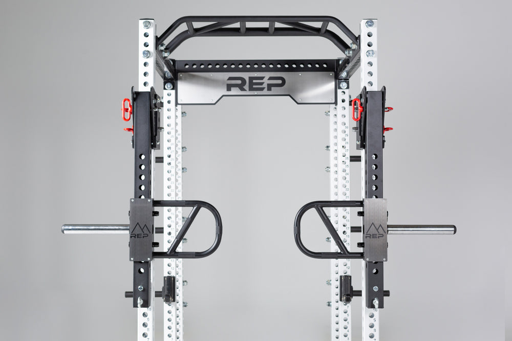 Logo Plate Crossmember on PR-5000 Power Rack