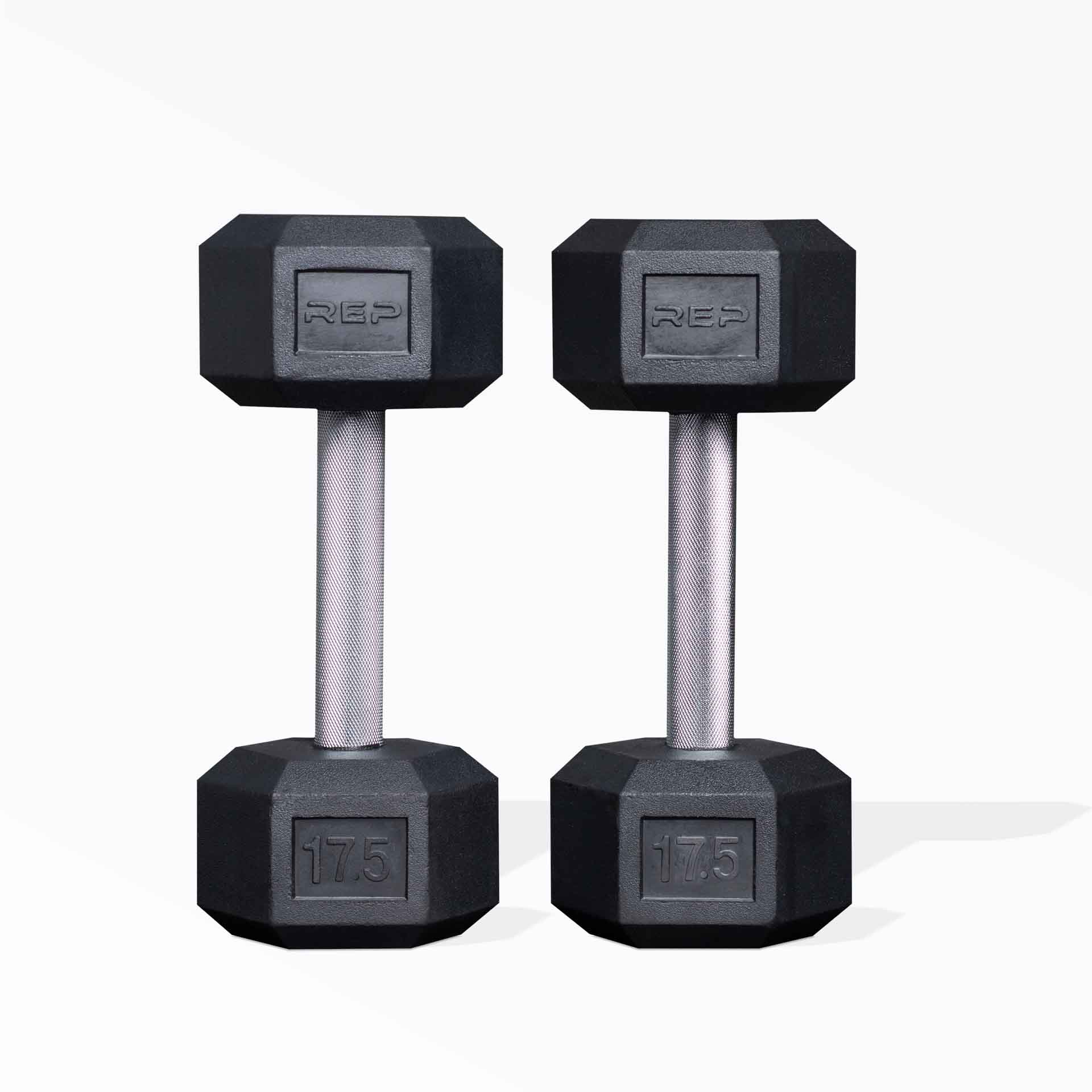 17.5lb Hex Dumbbell Pair