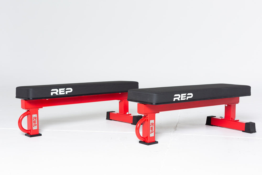 Standard and Wide red FB-5000 benches