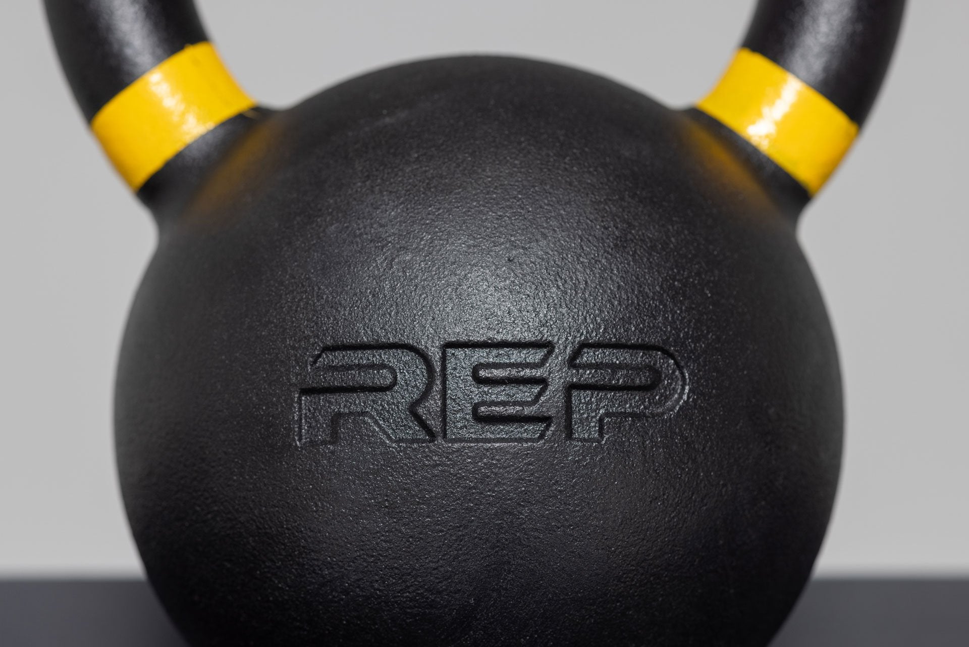 REP logo on kettlebell