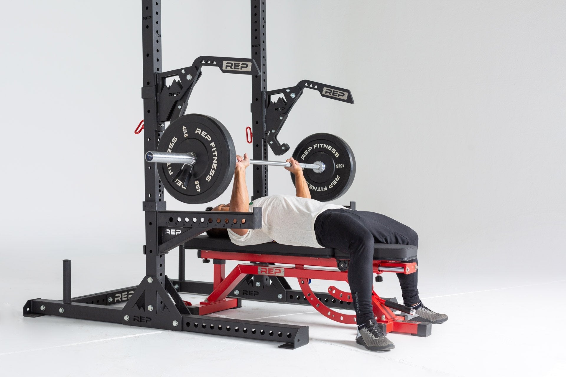 Builder Rig Squat Rack SR-4000 Squat Rack Builder | REP Fitness | Home Gym Equipment