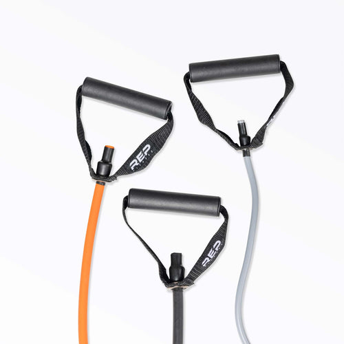 Resistance Bands With Handles Set - Light/Medium/Heavy Tubes For Home Workout, Strength Training