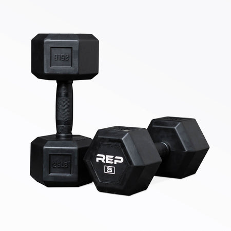 Rubber Coated Dumbbells - 