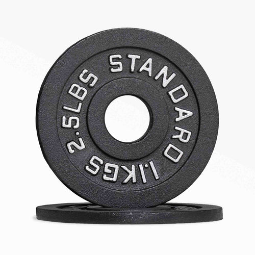 Cathe STS barbell 2 1/2 pound grey vinyl weight plates are made for a