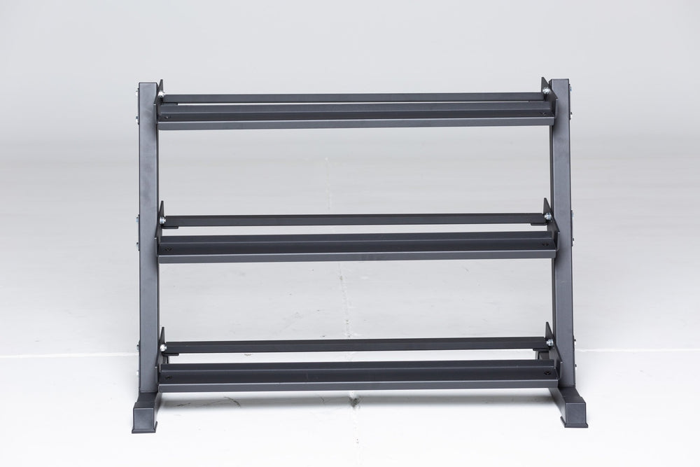 3-tiered matte black REP Dumbbell Rack